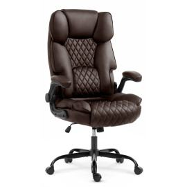 Офісне крісло Hell's Chair HC-1033 Brown екошкіра