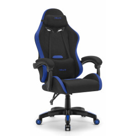 Геймерське крісло Hell's Chair HC-1012 Black Blue тканина