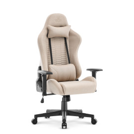 Геймерское кресло Hell's Chair HC-2000 Beige Black ткань