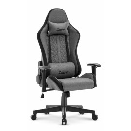 Ігрове крісло Cabro C508 Black Grey тканина