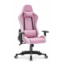 Игровое кресло Cabro C508 Pink White ткань