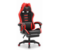 Ігрове крісло Hell's Chair HC-1039 2.0 Red Black екошкіра