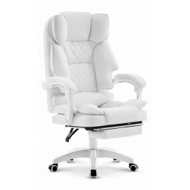 Офісне крісло Hell's Chair HC-1031 White екокожа