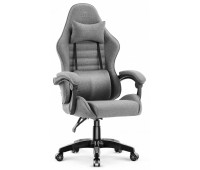 Геймерське крісло Hell's Chair HC-1003 2.0 Grey тканина