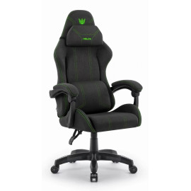 Геймерское кресло Hell's Chair HC-1014 Black Green ткань