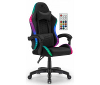 Геймерське крісло тканинне Hell's Chair ХЦ-1000 Black LED