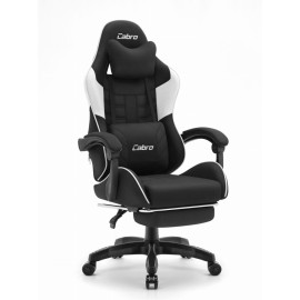 Игровое кресло Cabro C501 Черно-белое ткань