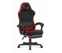 Геймерське крісло Cabro C504 BLACK RED тканина Чорно-Червоний кольору потужний стиль та комфорт для захоплюючих ігор
