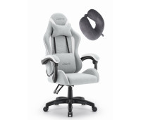 Ігрове крісло CABRO C500 Fabric Grey white сірий - білий елегантність та комфорт для геймерів