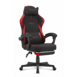 Ігрове крісло CABRO C502 FABRIC чорно-червоний динамічний стиль та комфорт для геймерів