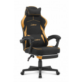 Ігрове крісло Cabro C502 FABRIC Колір-Оранжевий, Чорний стильний дизайн та неперевершений комфорт для геймерів