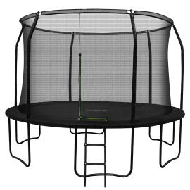 Батут Trizand 366 см з сіткою, драбинкою, 150 кг