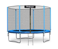Батут Neo-Sport 8ft 252см з NS-08z181 Драбинкою і Захисною Сіткою Зовнішньою