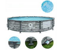 Каркасний Басейн AVENLI STONY Frame Plus Round з Насосом 366 x 76 см - Літній Відпочинок для Всієї Родини
