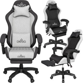 Кресло геймерское DIEGO Fabric X Gray