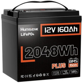 Акумулятор Humsienk LiFePO4 PLUS 160Ah 150A BMS 12 V (HS12V160AH150PLUS)