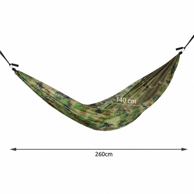 Туристичний гамак Gardlov 10149 Santiago Army 260?140 см з москітною сіткою