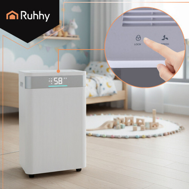 Осушувач повітря Ruhhy 26801 потужний тихий режим Wi-Fi Бак 4,3 л
