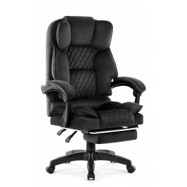 Офісне крісло Hell's Chair HC-1031 Black, велюрове