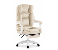 Офісне крісло Hell's Chair HC-1031 Beige, велюрове