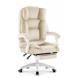 Офісне крісло Hell's Chair HC-1031 Beige, велюрове