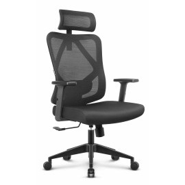 Офісне крісло Hell's Chair HC-1041 Black, тканинне