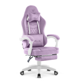 Геймерське крісло Hell's Chair HC-1015 Purple, фіолетовий велюр