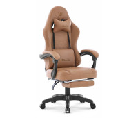 Геймерське крісло Hell's Chair HC-1015 Light Brown, екошкіра