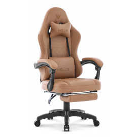 Игровое кресло Hell's Chair HC-1015 Light Brown, экошкіра