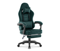 Геймерське крісло Hell's Chair HC-1015 Green, велюр
