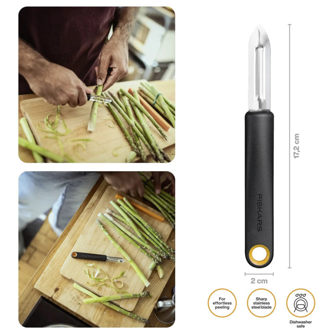 Овощечистка Fiskars 1079907 FF з фіксованим лезом
