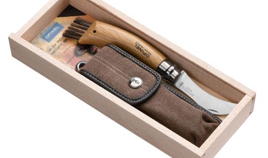 Ніж для грибів Opinel Chapighon blister №8 VRN з чохлом у пеналі (001327), Франція