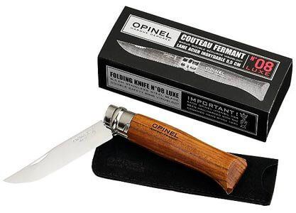 Ніж Opinel Inox Lux Bubinga Box No.08 (226086), Франція