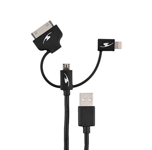 Кабель USB Bluestork BS-USB/3IN1 (Лайтнінг + 30 пін + мікроUSB) для iPod, iPhone, iPad