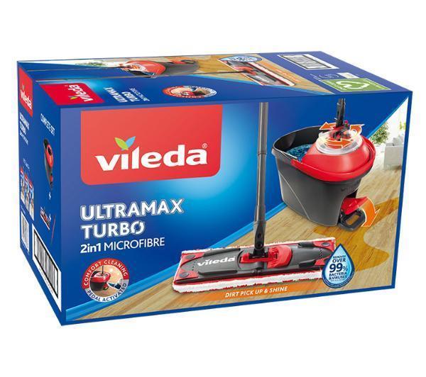 Набор для уборки Vileda Ultramax Turbo  (швабра и ведро с отжимом)