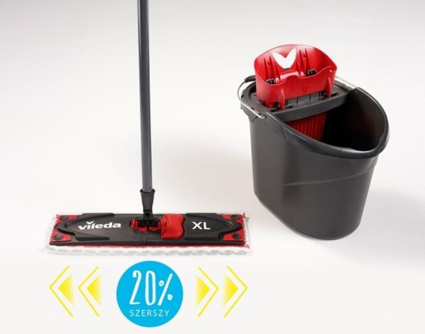 Набор для уборки Vileda Ultramax XL (швабра и ведро с отжимом)