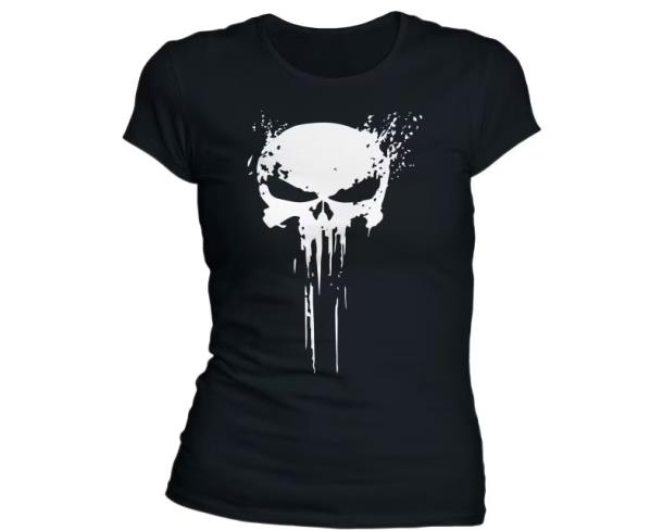 Футболка Женская TIGERWOOD T-shirt Punisher Хлопок Black