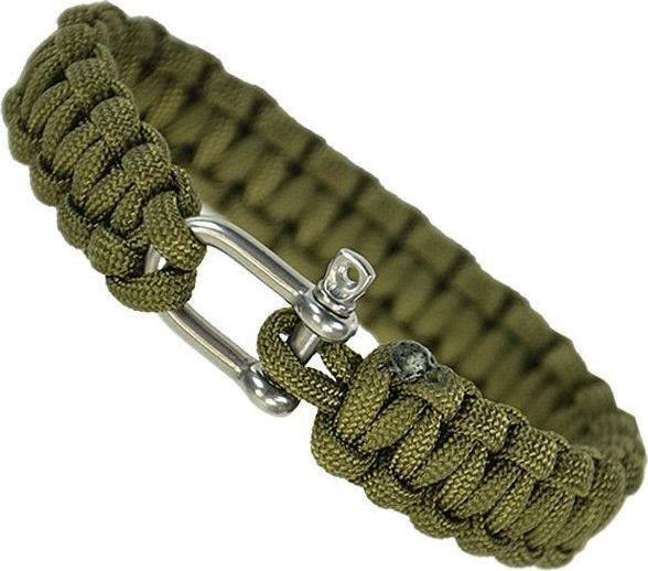 Браслет MIL-TEC із паракорда з дужкою 15 мм у кольорі Olive (16370301)