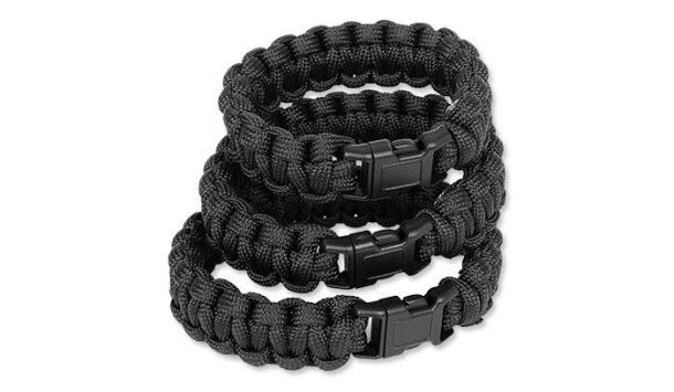 Браслет MIL-TEC із паракорда фастекс 15 мм, Black (16370102)