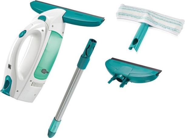 Аккумуляторный пылесос для мойки окон Leifheit Dry & Clean, 3 насадки + ручка (51016)