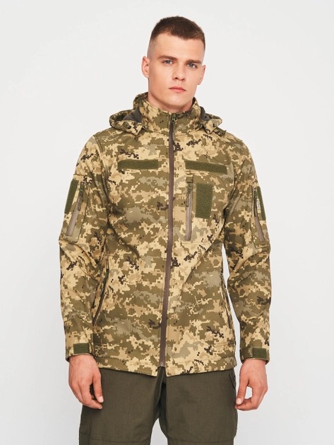 Куртка КОДОР Softshell c флисом Пиксель (KK888)