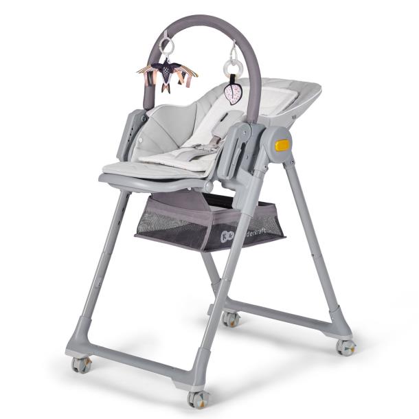 Стульчик для годування 2в1 KiderKraft LASTREE Grey