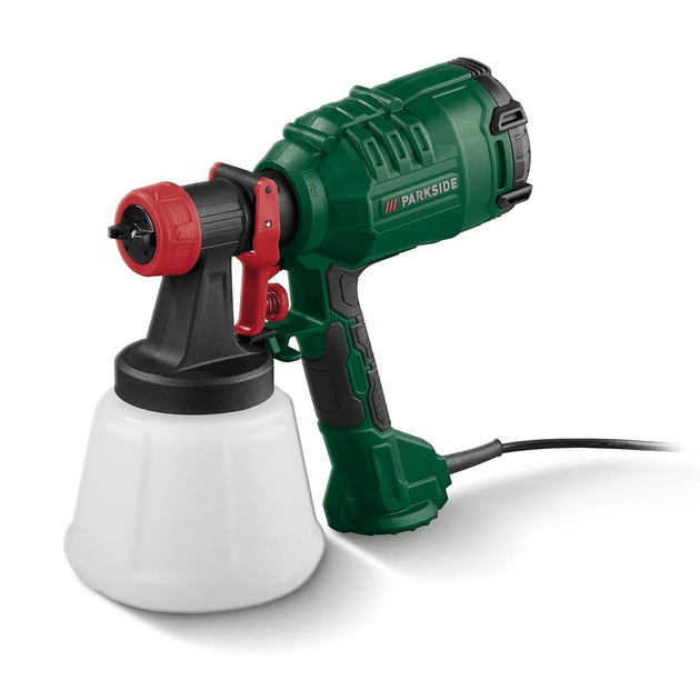 Сетевой краскопульт Parkside HVLP Paint Sprayer 450 Вт, 1200 мл, 950 мл/мин (PFS 450 B1)