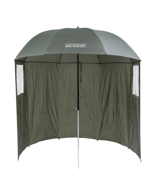 Складана коропова парасолька + бічна шторка Mivardi Umbrella Easy Nylon + side cover