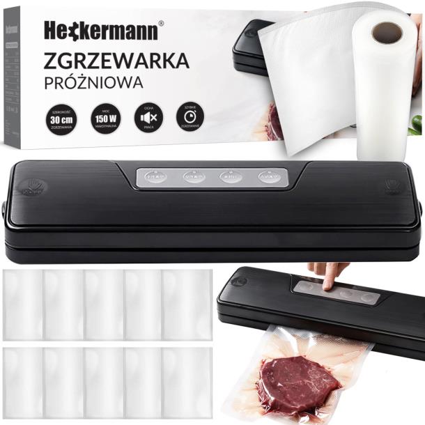 Вакуумний упакувальник Heckermann® GM-77 + плівка 28х600 см
