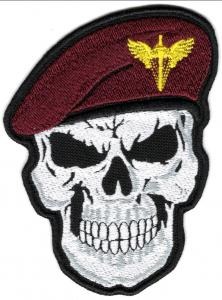 Шеврон PATCH ПАТРІОТЧереп - Punisher у Береті Десантно Штурмові Війська