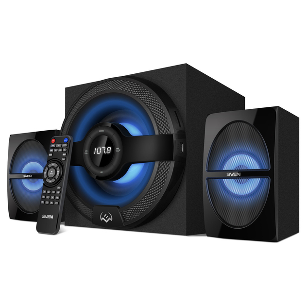 Акустическая система SVEN MS-2085 Black 60 Вт, Bluetooth, FM-радио, USB/SD (SV-020101)