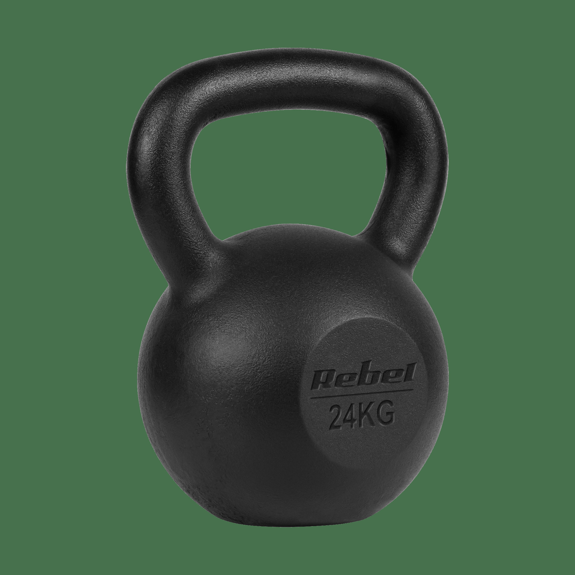 Чавунна гиря Rebel Active RBA-2323-24 24 кг з ергономічною ручкою та плоским дном